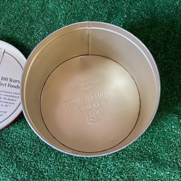 Pure Quaker Oats Limited Edition 1983 Vintage Tin Can Storage w/ Cookie Recipe - Picture 12 of 12